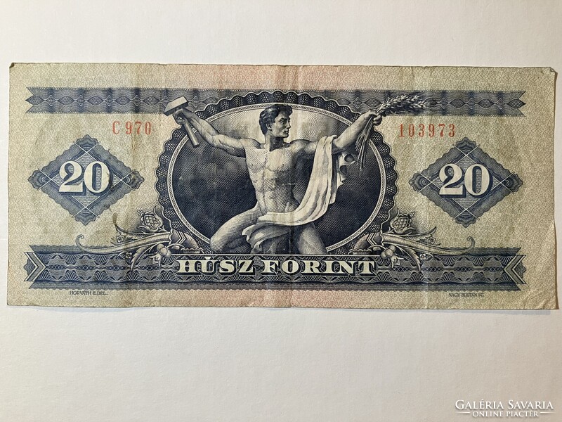 Népköztársaság (1949-1989) 20 Forint bankjegy 1975 C 970