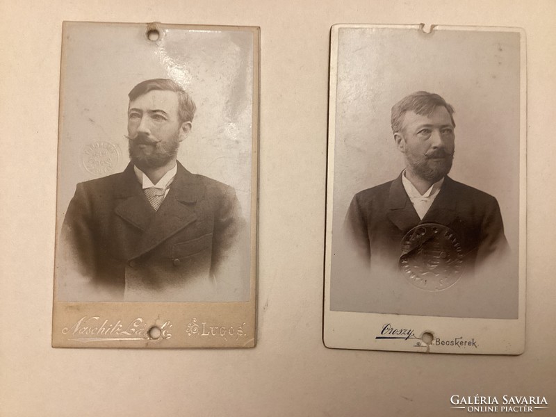 1896 - 1898 Walther Károly m. kir. p. ü. segédtitkár 2 darab vasúti bérlete , mindkettő pecsételt .