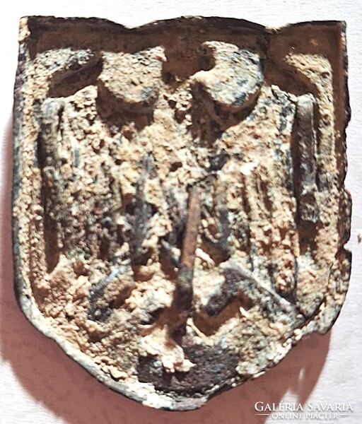 1941's ANTIK II. VH.DAK AFRIKA KORPS német trópusi sisak kalapjelvény RITKASÁG !!!