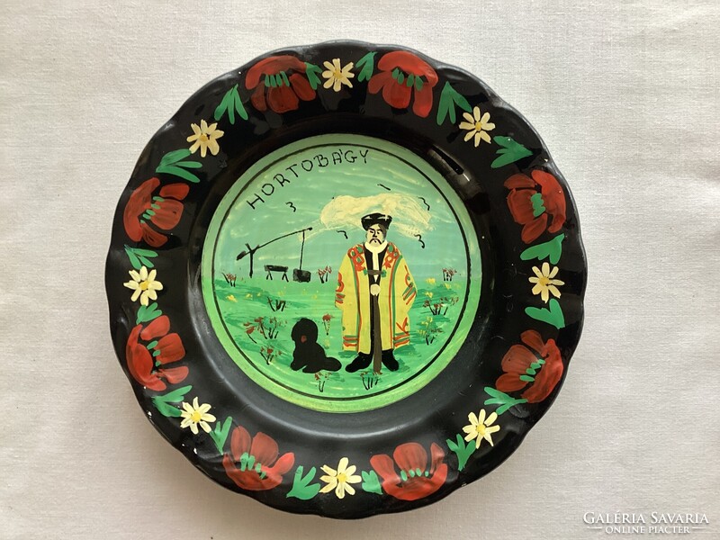 Gránit Hortobágyos , fali tányér .