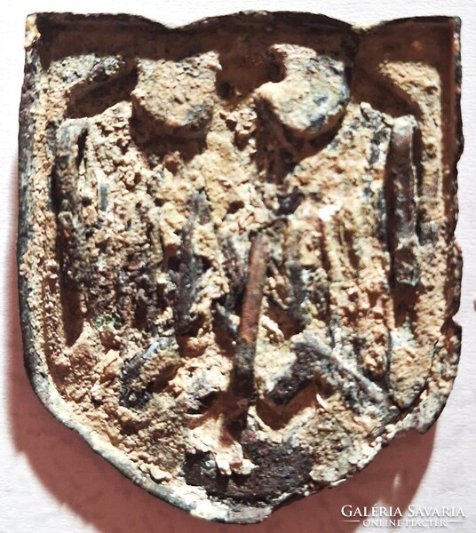 1941's ANTIK II. VH.DAK AFRIKA KORPS német trópusi sisak kalapjelvény RITKASÁG !!!
