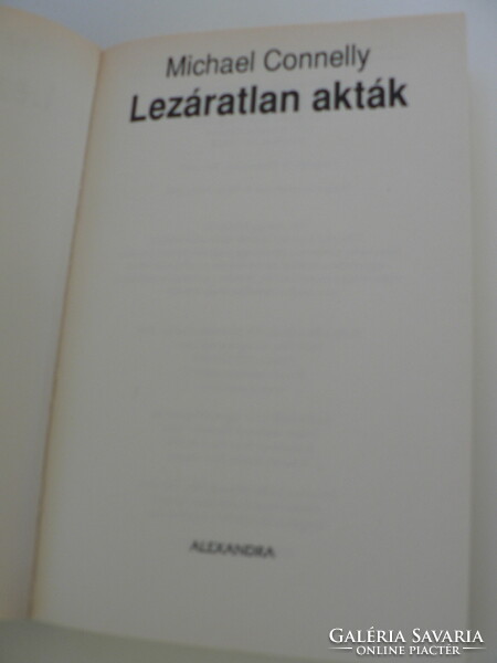 Michael Connelly Lezáratlan akták
