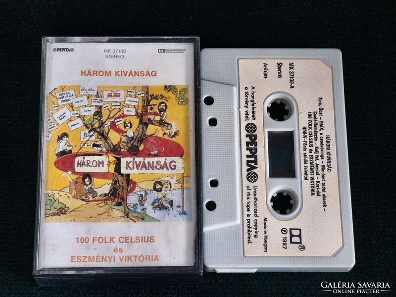 100 Folk Celsius Eszményi Viktória Három kívánság kazetta (1980-90').