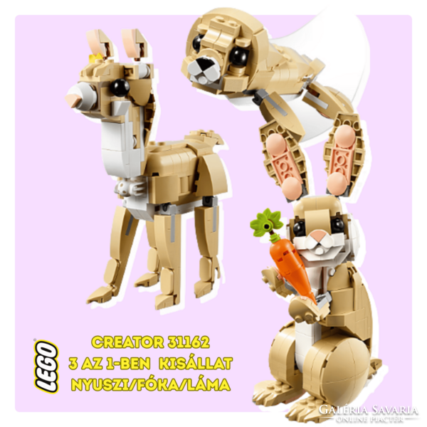 LEGO 3 az 1-ben Kisállat - NYUSZI/FÓKA/LÁMA - Creator 31162
