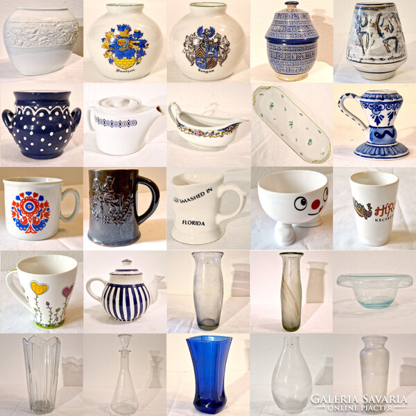 Herendi zöld virág mintás porcelán tálca, szendvics tálca, desszert tálca (2x49,5x17,5) (121.)