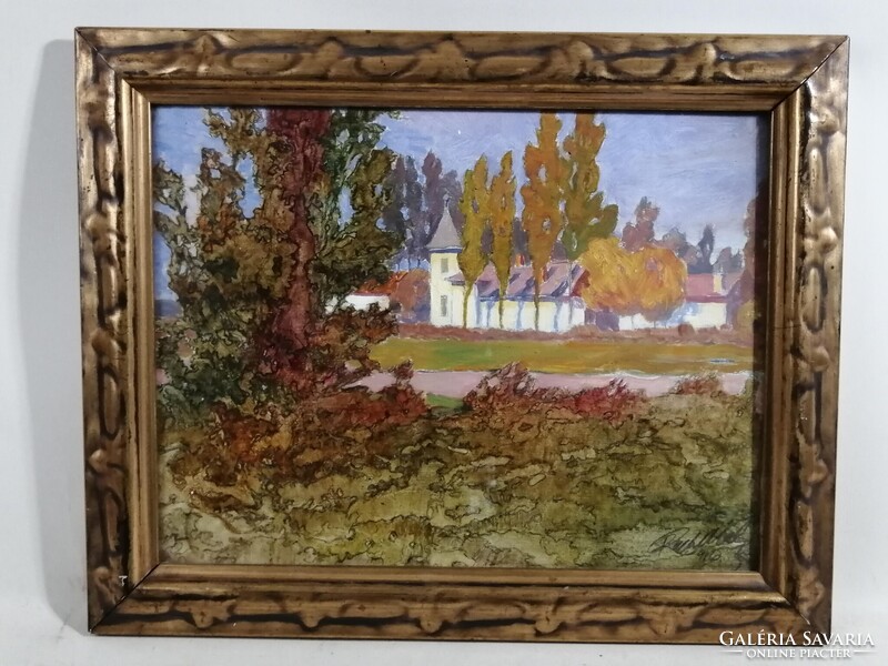 REICHL KÁLMÁN /1879-1926/ ÉPÍTÉSZ, FESTŐMŰVÉSZ - A NYARALÓ