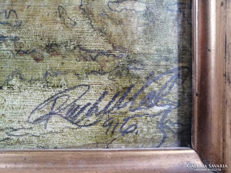 REICHL KÁLMÁN /1879-1926/ ÉPÍTÉSZ, FESTŐMŰVÉSZ - A NYARALÓ