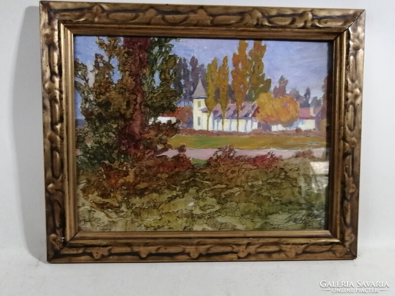 REICHL KÁLMÁN /1879-1926/ ÉPÍTÉSZ, FESTŐMŰVÉSZ - A NYARALÓ