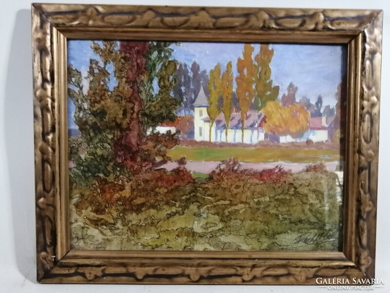 REICHL KÁLMÁN /1879-1926/ ÉPÍTÉSZ, FESTŐMŰVÉSZ - A NYARALÓ