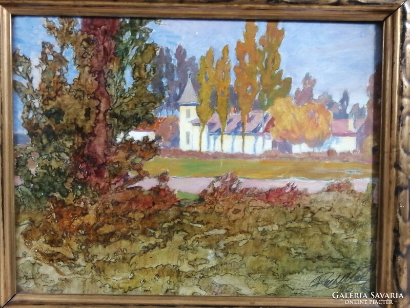 REICHL KÁLMÁN /1879-1926/ ÉPÍTÉSZ, FESTŐMŰVÉSZ - A NYARALÓ