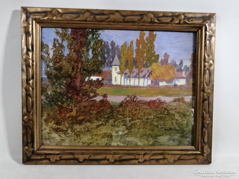 REICHL KÁLMÁN /1879-1926/ ÉPÍTÉSZ, FESTŐMŰVÉSZ - A NYARALÓ