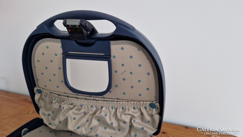 Samsonite kozmetikai táska, beautycase, fodrász, sminkes, utazó kézi kisbörönd keményfedelü