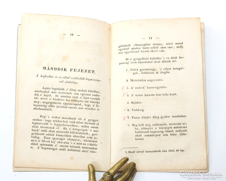 1842 - Dr. Virányi Kálmán - Nincs többé kopasz fej! A haj-bajok gyógyítása Ritka orvosi könyv !!