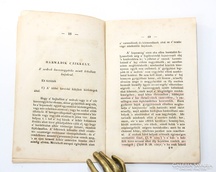 1842 - Dr. Virányi Kálmán - Nincs többé kopasz fej! A haj-bajok gyógyítása Ritka orvosi könyv !!