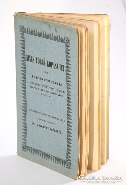 1842 - Dr. Virányi Kálmán - Nincs többé kopasz fej! A haj-bajok gyógyítása Ritka orvosi könyv !!