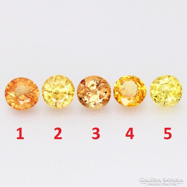 (2) 0.34ct VS 3.9mm Kezeletlen Színváltó Zafír, Csodálatosan Gyönyörű Drágakő