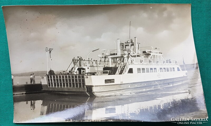 Balaton, KOMP II., MAHART Siófok, közlekedés,  1963, futott képeslap