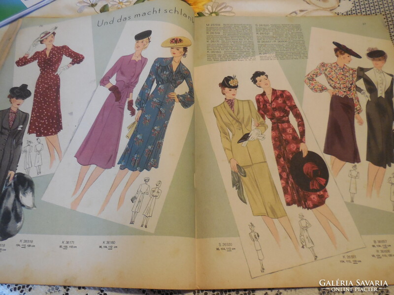 Divat magazin - BEYERS MODE für alle  1938  .  48 oldal