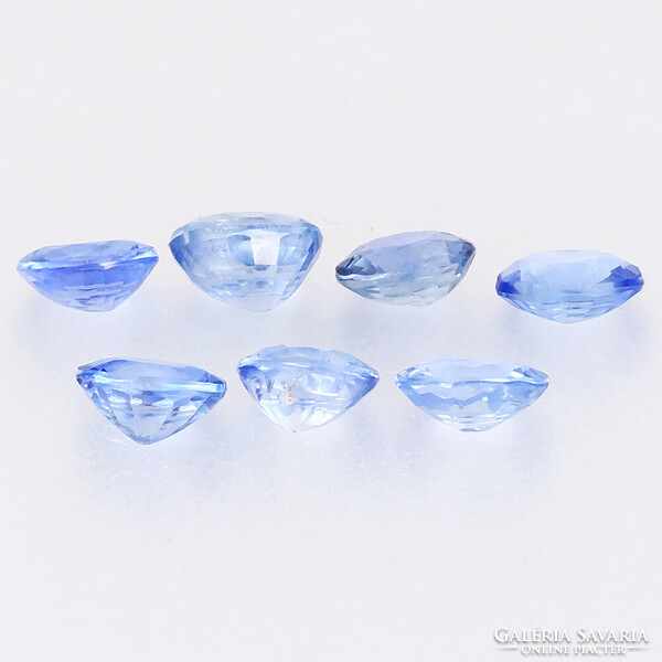 (3) 0.20ct VVS-VS 3.8x3mm Természetes Kék Ceylon Zafír, Káprázatosan Ragyogó Drágakő