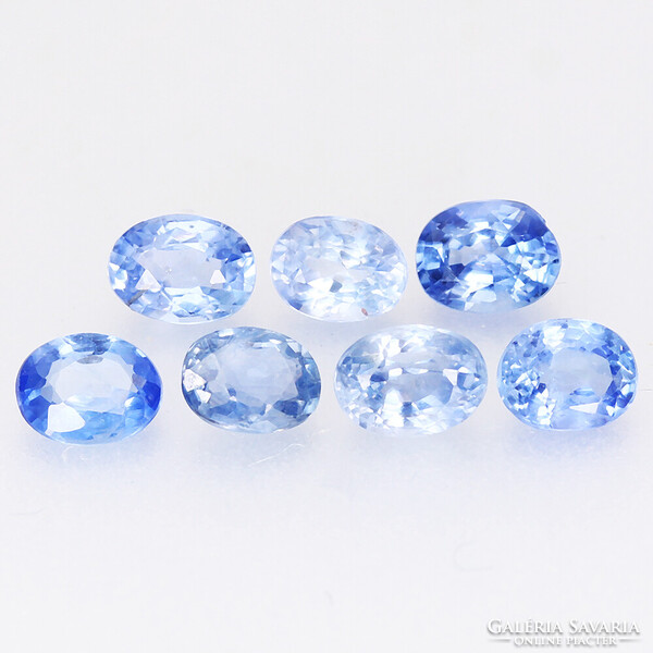 (3) 0.20ct VVS-VS 3.8x3mm Természetes Kék Ceylon Zafír, Káprázatosan Ragyogó Drágakő