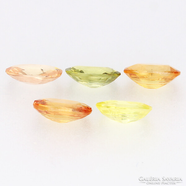(3) 0.31ct VVS-VS 5x3.4mm Kezeletlen Narancs Zafír, Csodálatosan Gyönyörű Drágakő