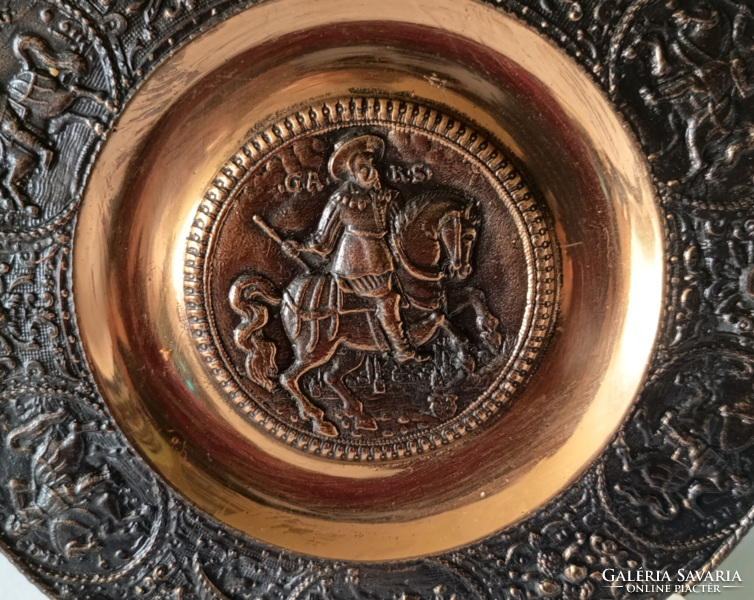 SVÉD GUSZTÁV ADOLF II - BRONZ DOMBORMŰVES FALI DÍSZ,DEKORÁCIÓ (MÚZEUMI MÁSOLAT)