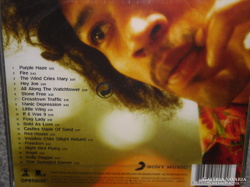 JIMI HENDRIX EXPERIENCE THE BEST OF JIMI HENDRIX CD ÚJ gyári bontatlan