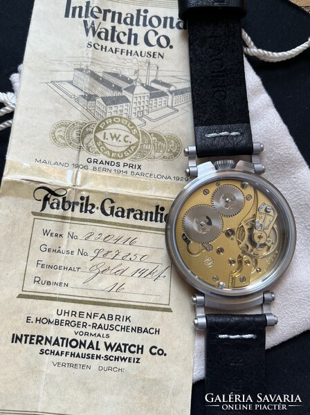 Exkluzív IWC Schaffhausen zsebórabeépítés