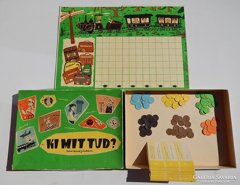 Retro társasjáték- Ki mit tud?