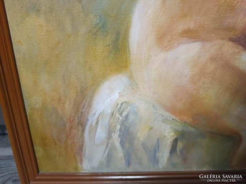 Csomor katalin nude painting 60x70
