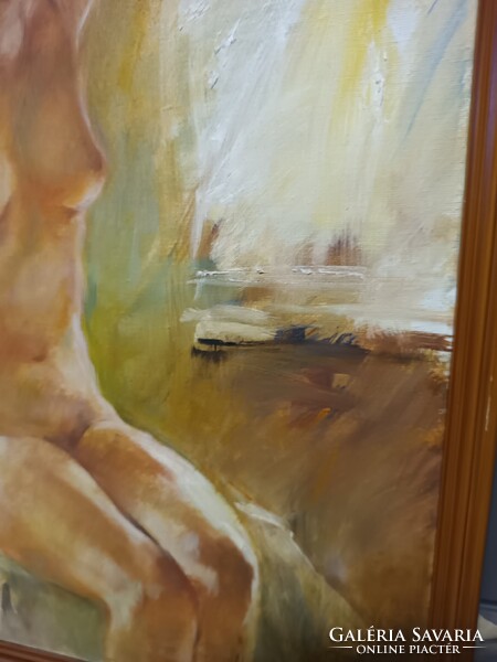 Csomor katalin nude painting 60x70