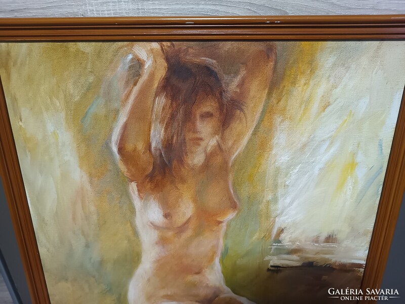 Csomor katalin nude painting 60x70
