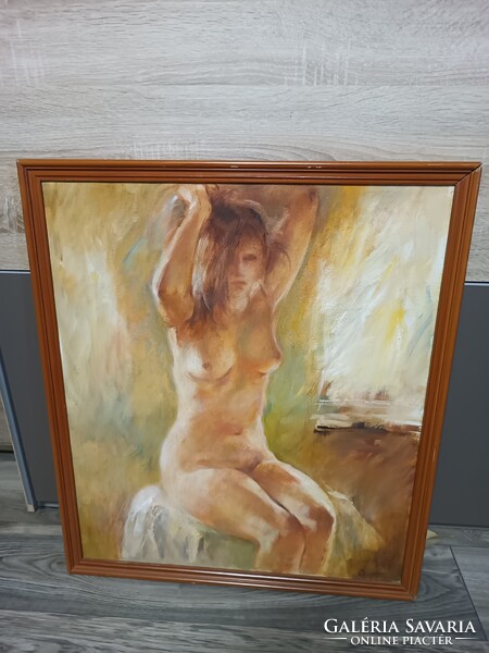 Csomor katalin nude painting 60x70