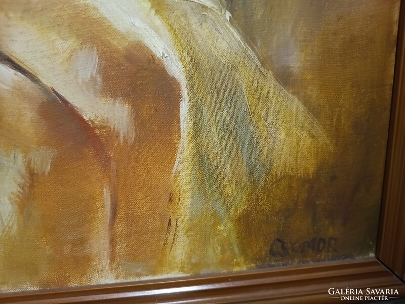 Csomor katalin nude painting 60x70