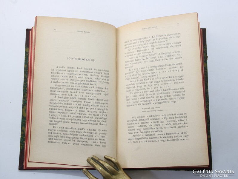 1901 - Sümegi Kálmán - Foszlányok Szakács Andor országgyűlési képviselő példánya Dugonics-társaság