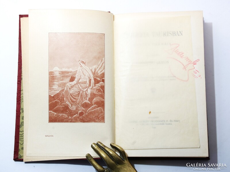 1904 Szecessziós különleges Gottermayer kötés Goethe Iphigenia Taurisban Gyönyörű könyv !!