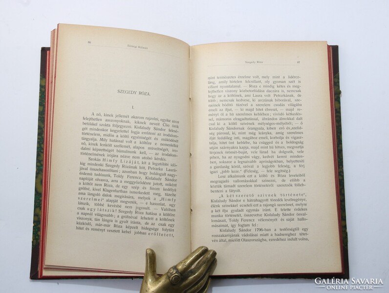 1901 - Sümegi Kálmán - Foszlányok Szakács Andor országgyűlési képviselő példánya Dugonics-társaság