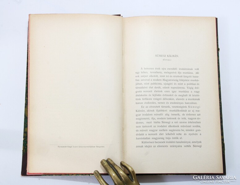 1901 - Sümegi Kálmán - Foszlányok Szakács Andor országgyűlési képviselő példánya Dugonics-társaság