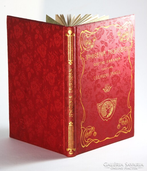 1904 Szecessziós különleges Gottermayer kötés Goethe Iphigenia Taurisban Gyönyörű könyv !!