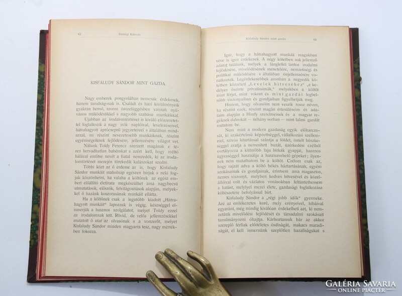 1901 - Sümegi Kálmán - Foszlányok Szakács Andor országgyűlési képviselő példánya Dugonics-társaság