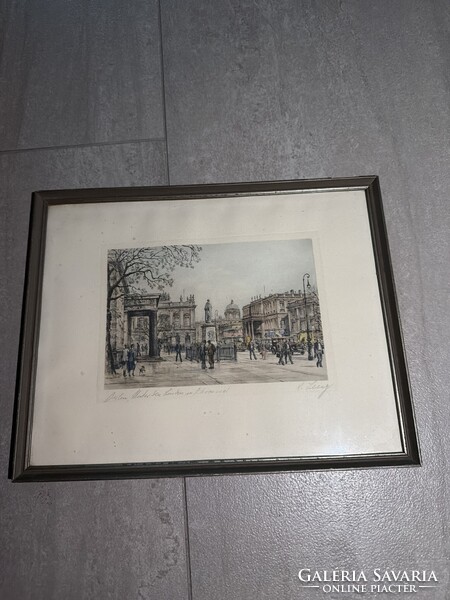 Ismeretlen festőtől származó rézkarc