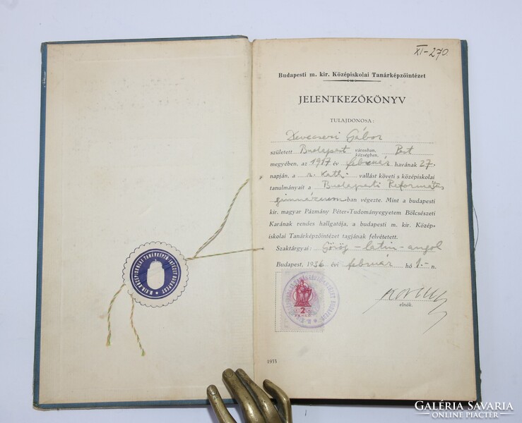 1936 - Devecseri Gábor író tanárképző leckekönyve irodalomtörténeti kuriózum !!