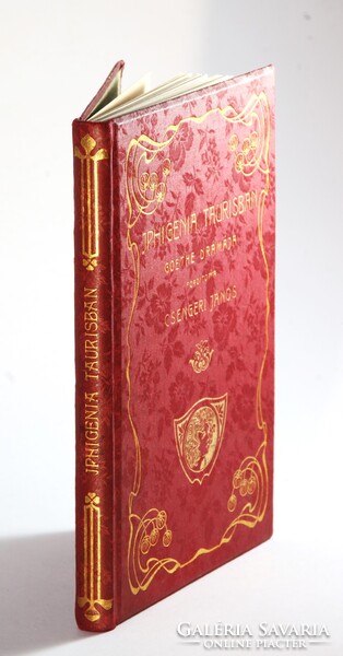 1904 Szecessziós különleges Gottermayer kötés Goethe Iphigenia Taurisban Gyönyörű könyv !!