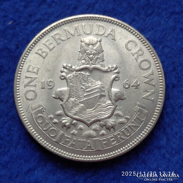 1964 ezüst dollár Bermuda
