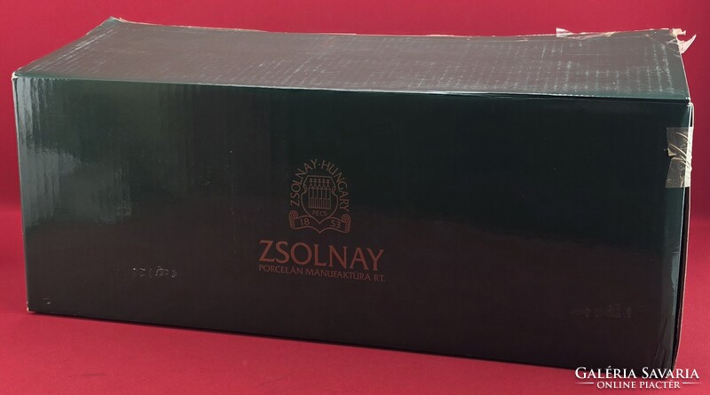 Zsolnay tavasz mintás 6 személyes étkészlet gyári dobozában