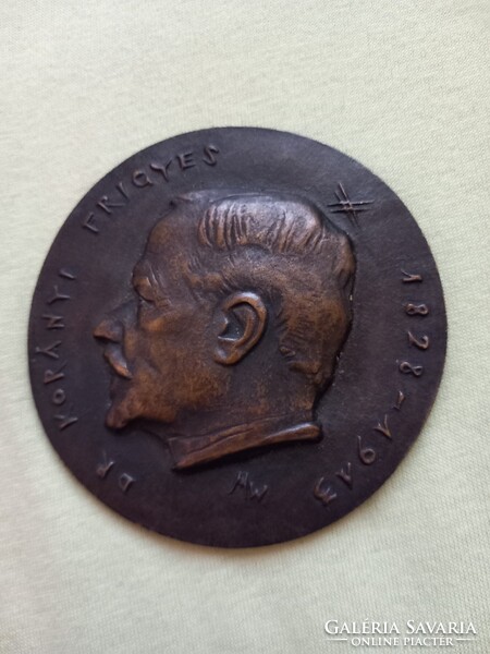 Madarassy Walter : Korányi Frigyes bronz plakett 1963