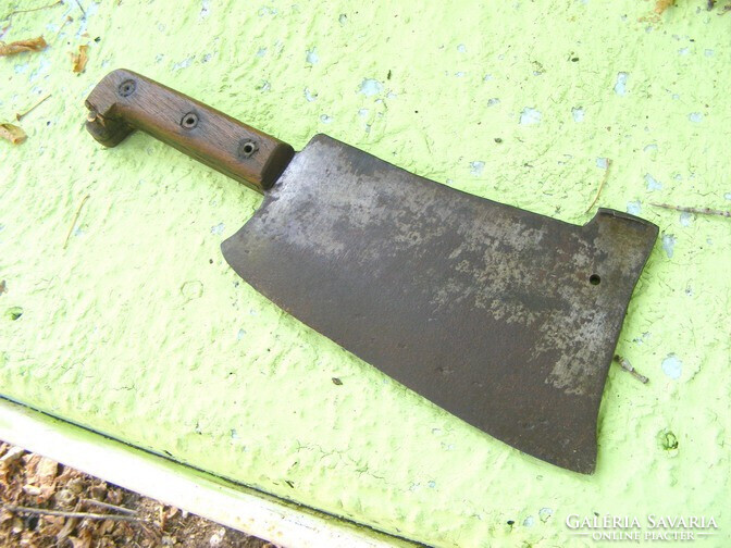 Régi konyhai eszköz bárd húsvágó bárd
