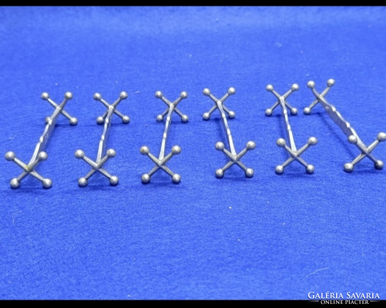 Bieder ,nagy Dianás  800 finomságú ezüst evőeszköz támasz  170 g