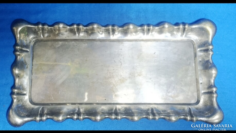Bieder ,Dianás  800 finomságú vastag ezüst tálca kézzel trébelt  19 sz vége