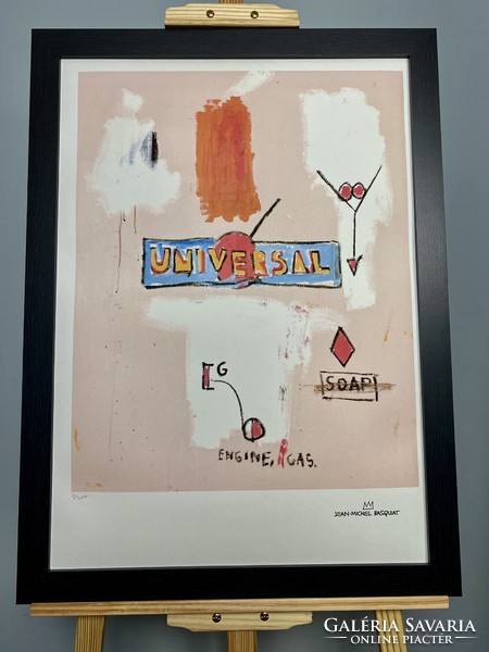 Jean-Michel Basquiat szárazpecséttel hitelesítve